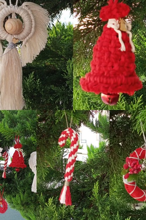 Yılbaşı Makrome Ağaç süsleri /Macrame Christmas Tree