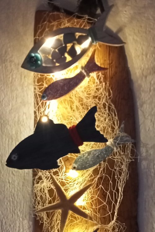 Balık Pano LED Işıklı Dekoratif