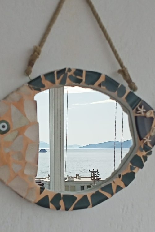 Mozaik 2 Dekoratif Balık Ayna