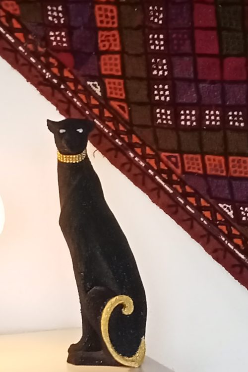 Dekoratif Siyah Puma Obje