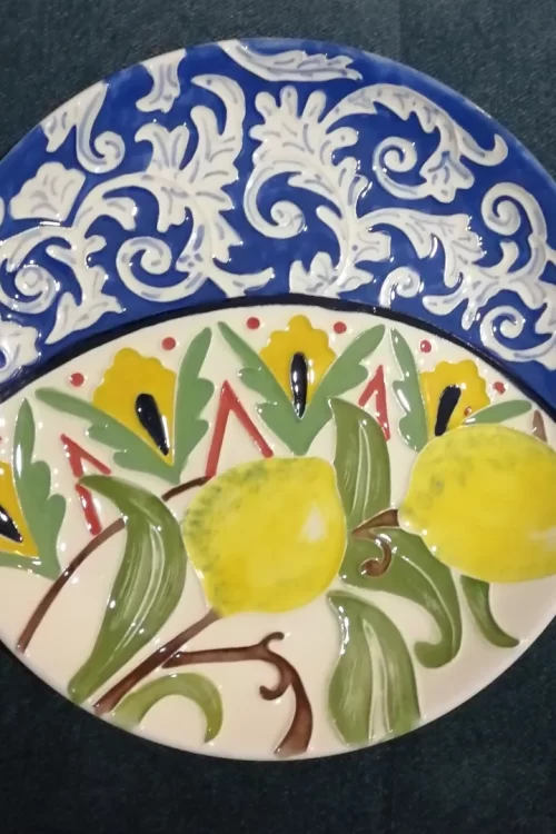 Limonlu duvar tabağı